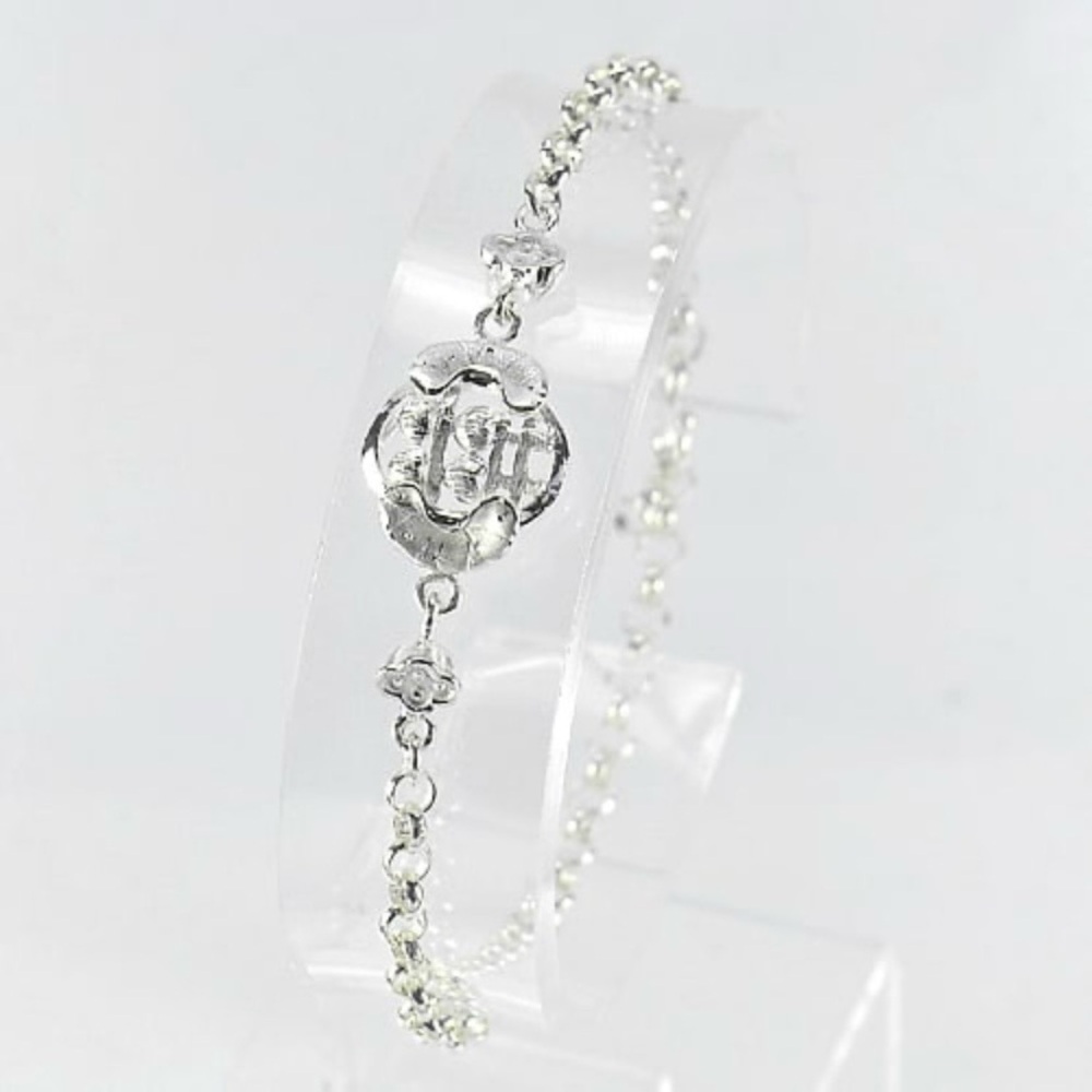 925 Sterling Silver Jewelry‎ 5.14 Grams Lovely Design Bracelet Length 8 Inch.